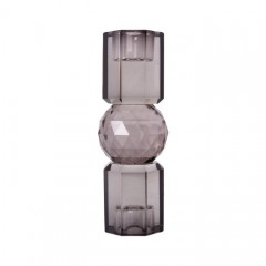 CRYSTAL CANDLE STAND GREY 